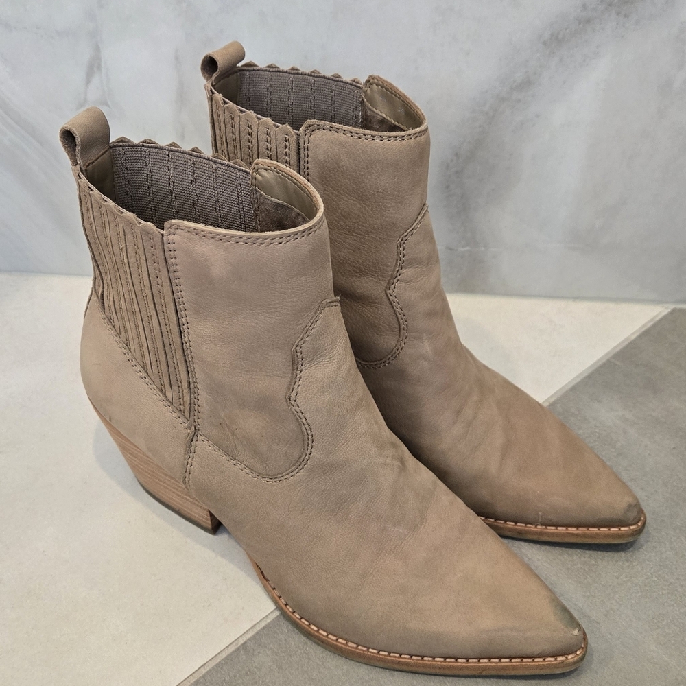 Dolce Vita Taupe Ankle Booties